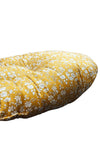 Oval Animal Bed Cushion Made With Liberty Fabric CAPEL MUSTARD