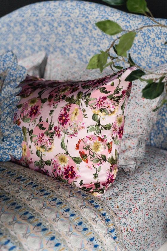 Oxford Pillowcase Made With Liberty Fabric DONNA LEIGH DUCK EGG