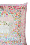 Patchwork Cushion Made With Pink Liberty Fabric