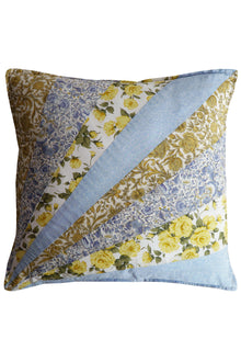  Sun-Ray Patchwork Cushion Made With Liberty Fabric Coco & Wolf