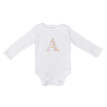  Personalised Letter Bodysuit Made With Liberty Fabric WILTSHIRE BUD