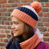 Phoebe Hat & Leia Scarf Set - Berry