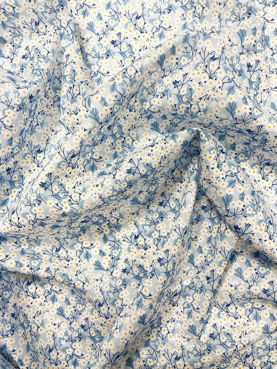 Pillowcase Made With Liberty Fabric MITSI VALERIA BLUE