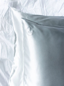  Silver Grey Silk Pillowcase Liv Lindley Silk Studio