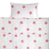 Pastel Pink Star Toddler Cot Bed Duvet Set