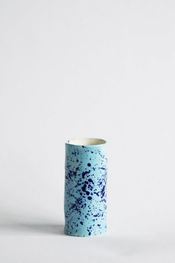 Porcelain Splatter Bud Vase