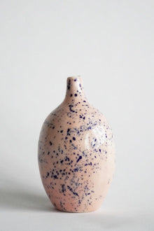  Porcelain Splatter Vase Rose & Ink