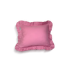 Mini Cotton Ruffled Pillowcase, Bubblegum Pink