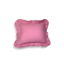  Mini Cotton Ruffled Pillowcase, Bubblegum Pink