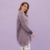 Rosie v Neck Twist Tunic Knit Jumper - Lilac