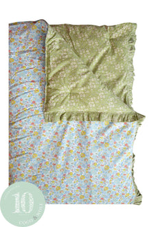  Reversible Ruffle Edge Heirloom Quilt Made With Liberty Fabric BETSY SAGE & CAPEL PISTACHIO