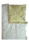 Reversible Ruffle Edge Heirloom Quilt Made With Liberty Fabric BETSY SAGE & CAPEL PISTACHIO