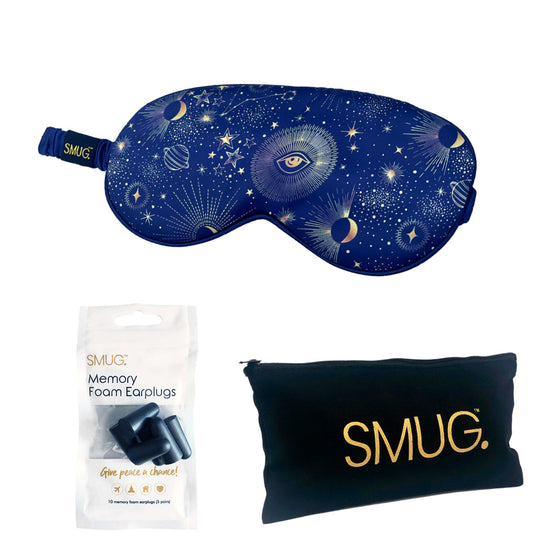 Blue Celestial Satin Sleep Mask