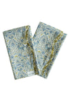 LODDEN CHINA BLUE & SAMBOURNE YELLOW Liberty Reversible Wavy Napkin Set Coco & Wolf