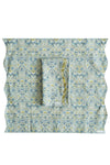 LODDEN CHINA BLUE & SAMBOURNE YELLOW Liberty Reversible Wavy Napkin Set Coco & Wolf