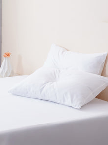  Ella Cotton - White Pillowcases Pair