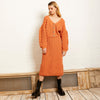 Sienna Cable Co-Ord Cardigan - Apricot