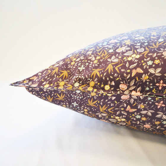 Tapestry Chocolate Liberty Silk Pillowcase