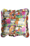 Silk Ruffle Cushion Made With Liberty Fabric PROSPECT ROAD