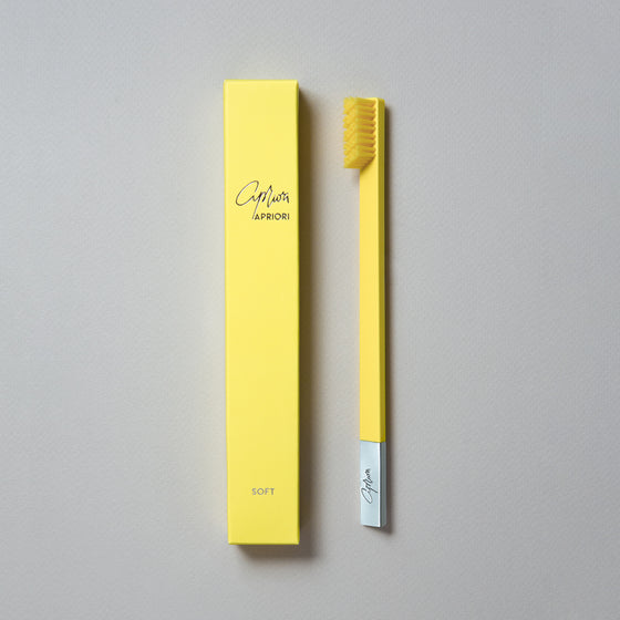 Sunflower Yellow Silver Toothbrush