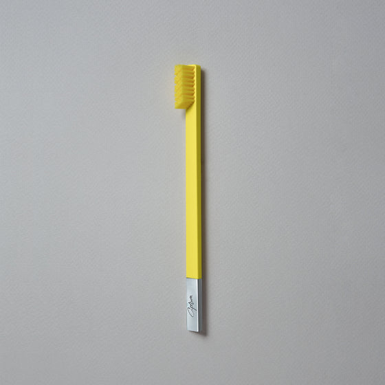 Sunflower Yellow Silver Toothbrush