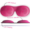 Bright Pink Contoured 3D Blackout Sleep Mask