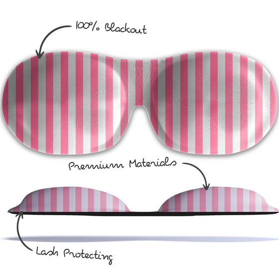 Candy Shop Print Contoured 3D Blackout Sleep Mask