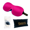 Bright Pink Contoured 3D Blackout Sleep Mask