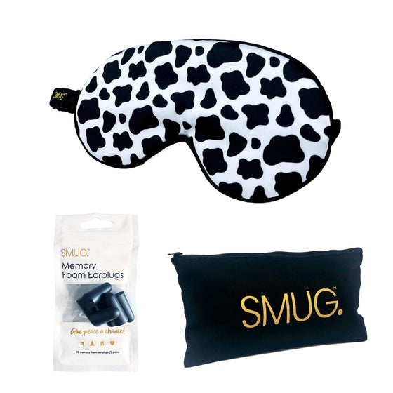 Cow Print Satin Sleep Mask
