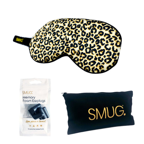 Animal Print Satin Sleep Mask