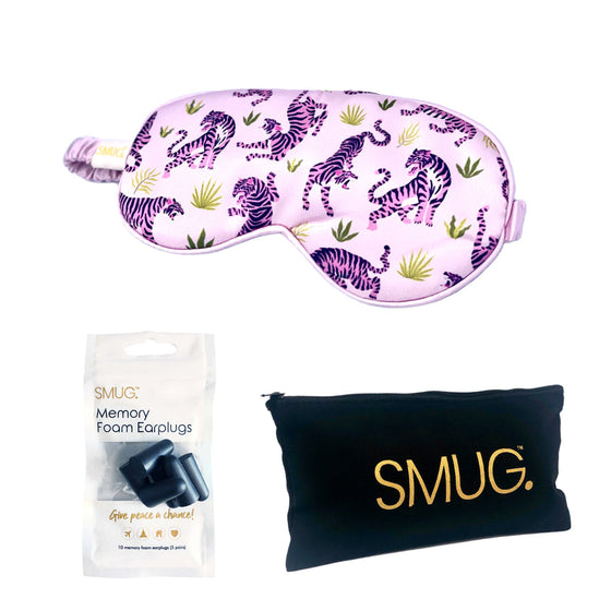 Satin Sleep Mask - Pink Tiger