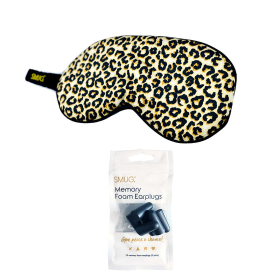 Animal Print Satin Sleep Mask