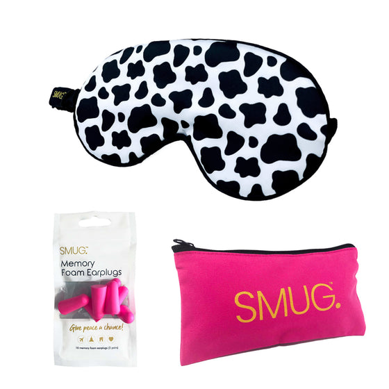 Cow Print Satin Sleep Mask