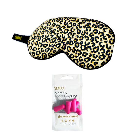 Animal Print Satin Sleep Mask