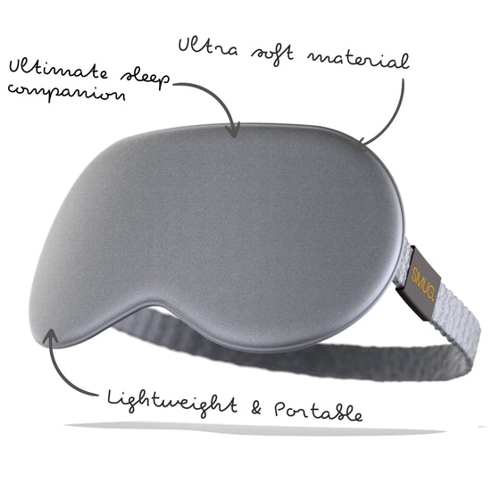 Grey Satin Sleep Mask