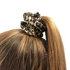 Hair Scrunchies Multipack Set - Black, Beige & Animal Print