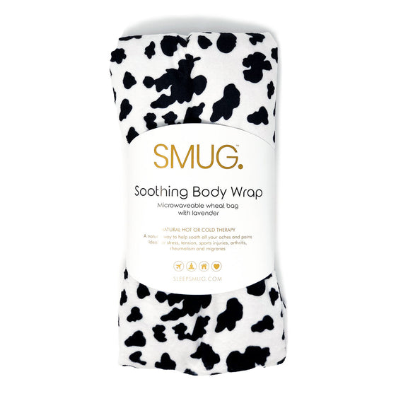 Soothing Body Wrap Wheat Bag Infused With Lavender Oil - Cow Print