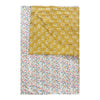 Reversible Stitch Border Bedspread Made With Liberty Fabric BETSY GREY & CAPEL MUSTARD