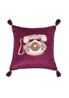 Embroidered Velvet Cushion Cover / "Bouji Boudoir"