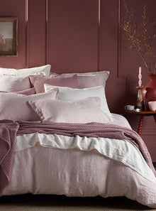  Vintage Rose Sid Stripe 100% Linen Bed Linen