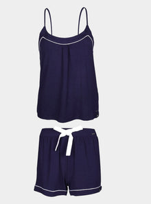  Bamboo Cami Short Pyjama Set in Midnight