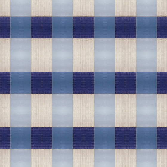 Wallpaper Blue Gingham - £37.50 per Sq Metre Long Studio Design