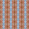 Wallpaper Orange and Blue Rose Abstract - £37.50 per Sq Metre Long Studio Design