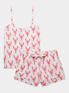  Red Lobster Women's Cami Organic Cotton Short Set